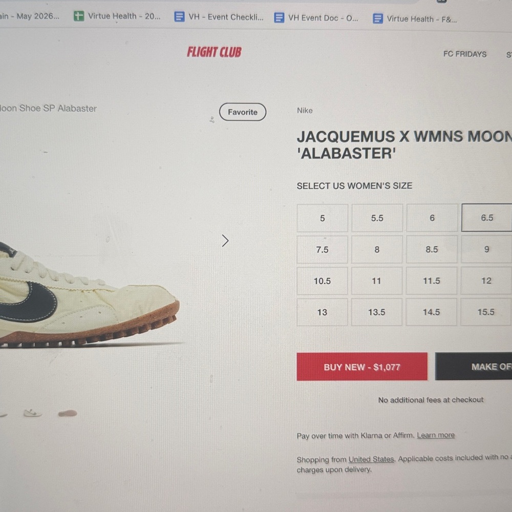 Jacquemus x Nike moon shoes Cream and Black Lace-Up Sneakers - Picture 13 of 14